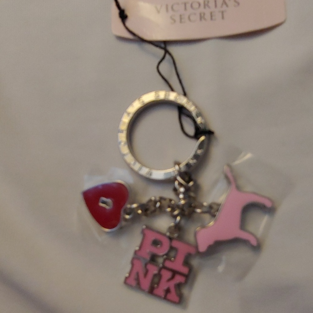 2 Pink key chains new NWT